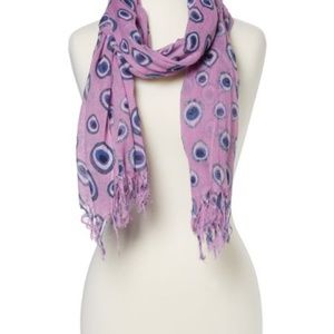 EVIL EYE SCARF COTTON IN PINK